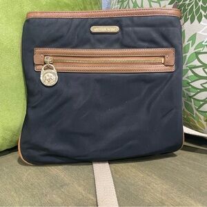 Michael Kors Black and Tan Crossbody Bag